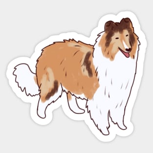 Collie rough illustration Sticker